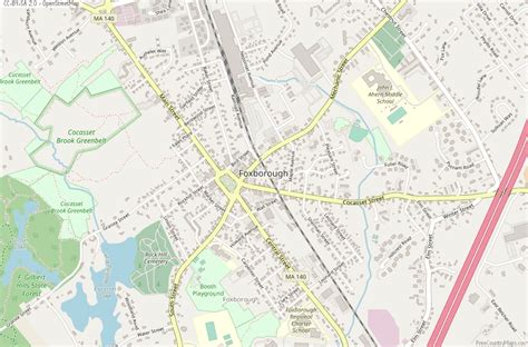 Foxborough Map United States Latitude & Longitude: Free Maps