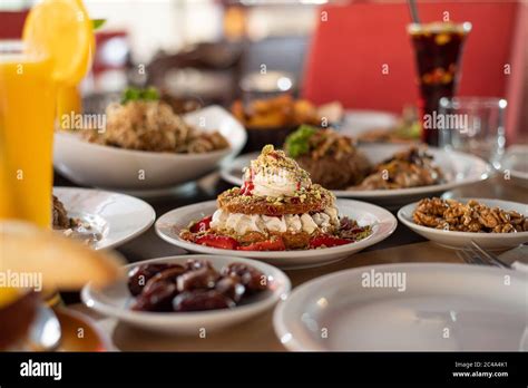 Oriental Arabic sweet warbat, Arabic Sweet dessert Stock Photo - Alamy