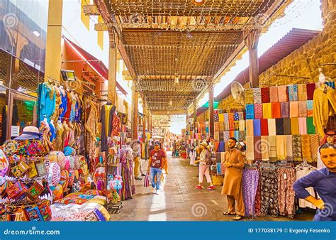 The Alleyway of Bur Dubai Grand Souq, Dubai, UAE Editorial Stock Image - Image of house, arab ...