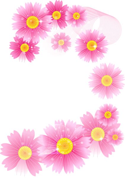 Pink Flowers Full Transparent Clipart | Gallery Yopriceville - High ...