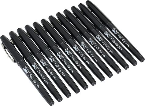 Amazon.com : Mr. Pen- Pens, Felt Tip Pens, Black Pens, 12 Pack, Fast Dry, No Smear, Fine Point ...