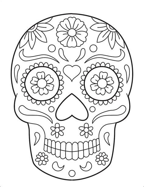 Day Of The Dead Drawing, Day Of The Dead Skull, Drawing For Kids ...