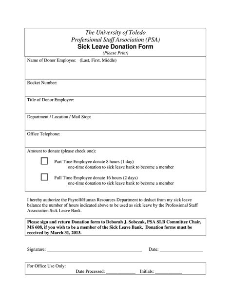 Sick leave form: Fill out & sign online | DocHub