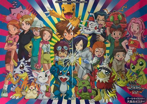 Digimon Adventure 02 Character Collection Poster