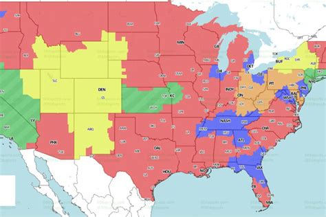 NFL Distribution Map: Will get to see the Steelers vs. Bengals, Week 12 ...