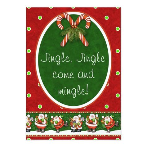 Jingle, Jingle come and mingle! Christmas Party Invitation | Zazzle.com ...