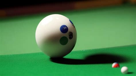 Premium AI Image | Pocketed Precision Billiard Ball in Pocket CloseUp with Soft Focus Flourish