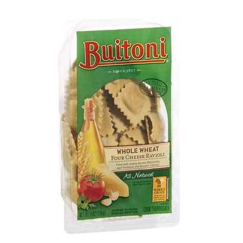 Buitoni All Natural Whole Wheat Four Cheese Ravioli (9 oz) Delivery or Pickup Near Me - Instacart