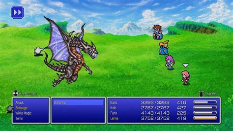 FINAL FANTASY V Bahamut boss fight - YouTube