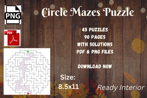 Maze Puzzle & Solutions Book Graphic by Jerin Design · Creative Fabrica