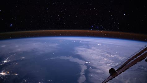 Astronomers capture Earth's atmosphere glowing from space