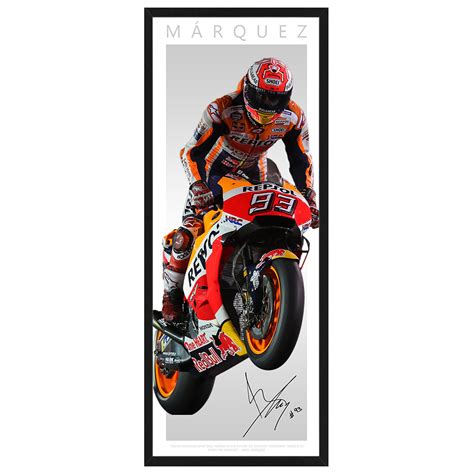 Moto GP - Marc Marquez "Wings" Style Framed Print | Taylormade Memorabilia | Sports Memorabilia ...