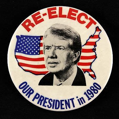 1980 Jimmy Carter "Re-Elect Our President in 1980" 3.5" Buttons | eBay