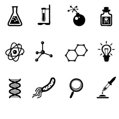 Chemistry Symbols Wall Sticker Set Science Wall Decal School Home Decor