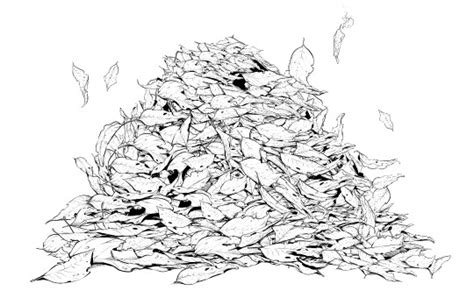 Pile Of Leaves Drawing at PaintingValley.com | Explore collection of ...