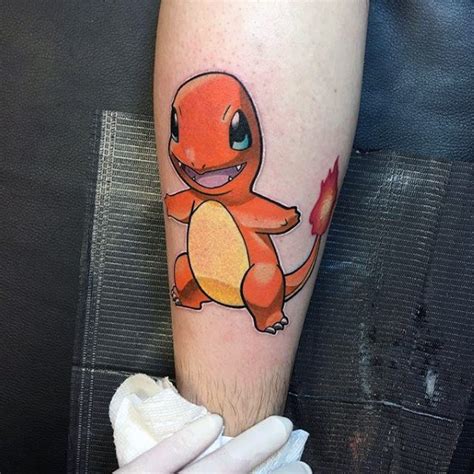 60 Charmander Tattoo Designs For Men - Pokemon Ink Ideas