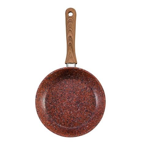 JML Copper Stone Frying Pans Non-Stick & Hard Wearing with Wood Effect ...