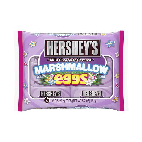 Buy HERSHEY'S EGGS Chocolates, Milk Chocolate Covered Marshmallow Egg Individually Wrapped in ...