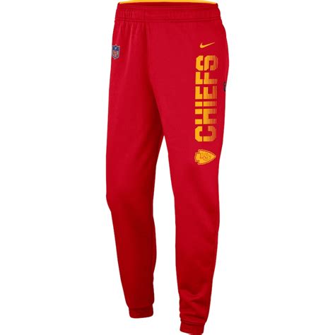 Men's Kansas City Chiefs Nike Red Team Logo Sideline Performance Pants