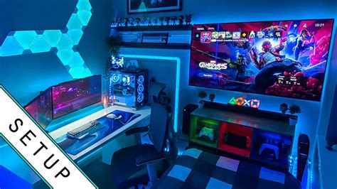 Gaming Setup / Room Tour! - 2022 - Ultimate Small Room Setup! - Uohere