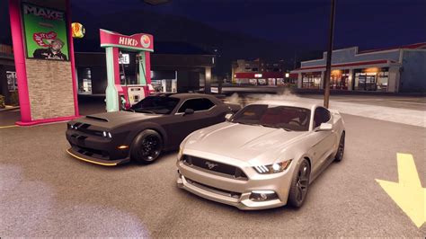 THE CREW MOTORFEST: DODGE DEMON & MUSTANG GT IN LATE NIGHT TRAFFIC ...