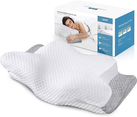 Buy ZAMAT Adjustable Cervical Memory Foam Pillow, Odorless Neck Pillows for Pain Relief ...