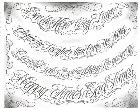 Pictures Of Tattoo Design Chicano Sleeves | Tattoo lettering fonts, Tattoo lettering styles ...