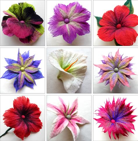 FELTING matters... : FABULOUS Felt Flowers...