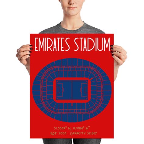 Arsenal FC Emirates Stadium Poster Print - Etsy