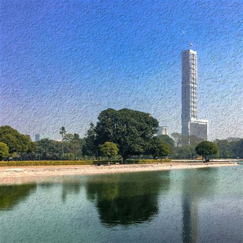 Kolkata Skyline Reflection Photograph by Errol DSouza - Pixels