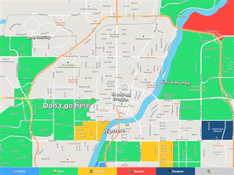 Saskatoon Neighborhood Map