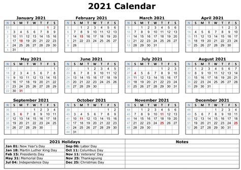 Free Printable Calendar Year 2021 | Month Calendar Printable