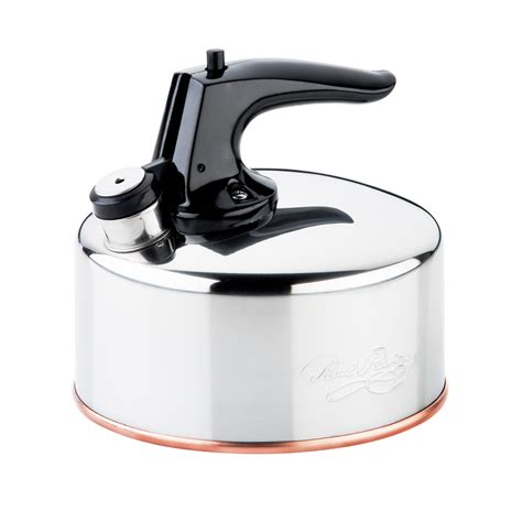 Revere® 6-Cup Whistling Tea Kettle, Stainless Steel