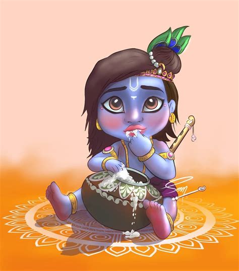 [100+] Cartoon Krishna Wallpapers | Wallpapers.com