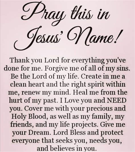 Pinterest | Names of jesus, Everyday prayers, Inspirational prayers