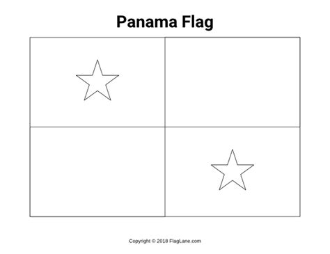 Free printable Panama flag coloring page. Download it at https://flaglane.com/coloring-page ...