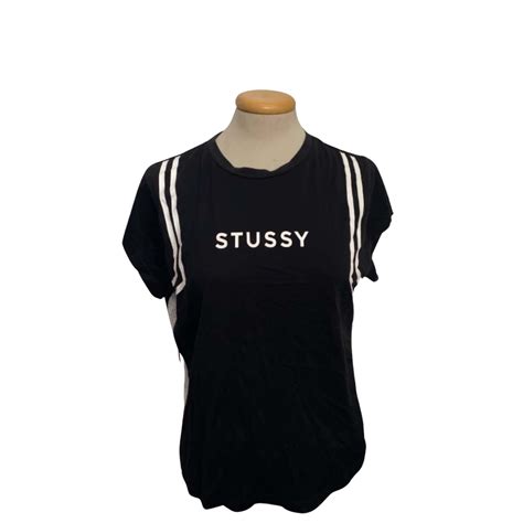 Stussy black and white shirt