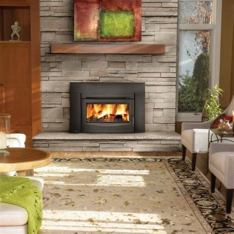 Napoleon EPI3 Wood Burning Fireplace insert W/Cast Iron Surround and ...