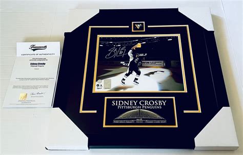 Sidney Crosby Penguins signed Framed Terrible Towel Waive 8x10 photo Frameworth | eBay