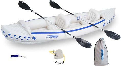 Sea Eagle SE 370 3 person Inflatable Kayaks. Package Prices starting at $259 plus FREE Shipping