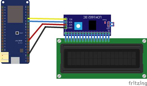 ESP32 and I2C LCD example #esp32 | Lcd, Arduino, Electronics projects