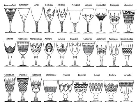 vintage waterford crystal stemware patterns pre 1950 - Google Search ...