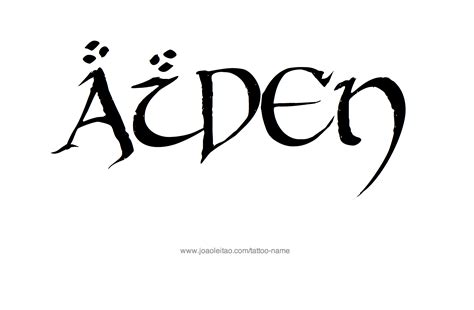 Aiden Name Tattoo Designs | Name tattoos, Name tattoo, Name tattoo designs