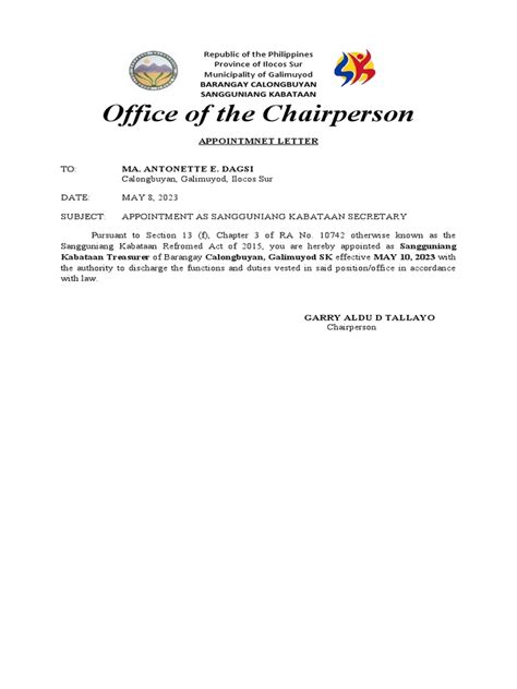 Appointment-Oath-Of-Office-Resolution 2023 SK Sec | PDF | Oath Of ...