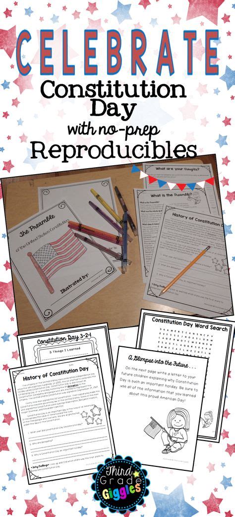 Constitution Day Activities | Teacher helper, Teaching government ...