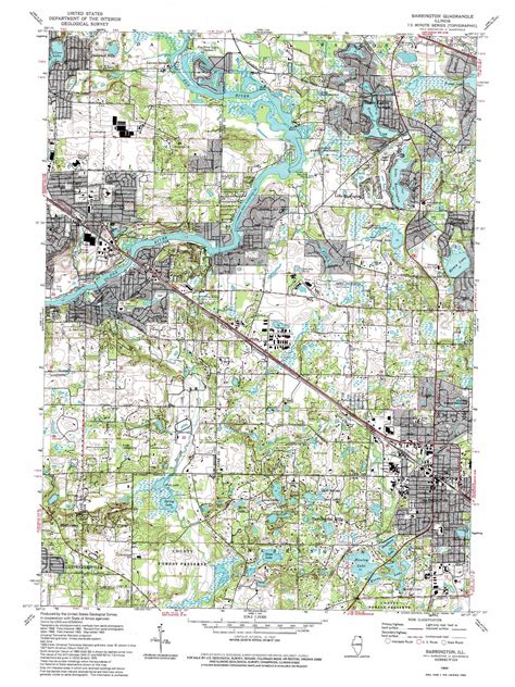 Barrington topographic map, IL - USGS Topo Quad 42088b2