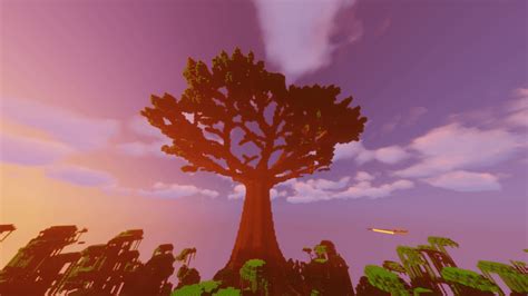 Pictures of Iskall's Omega Tree with shaders. (ComplementaryShaders v4.22 and Sildurs Vibrant ...