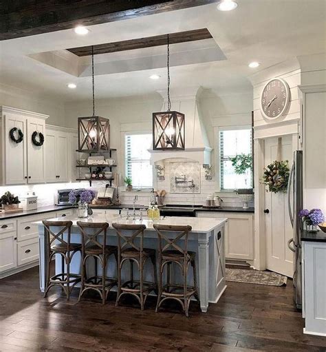 Nice 20+ Beautiful Farmhouse Kitchen Décor And Remodel Ideas For You. #farmhouseKitchen ...