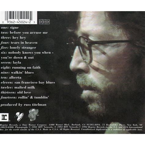 Unplugged by Eric Clapton, CD with didierf - Ref:118261377