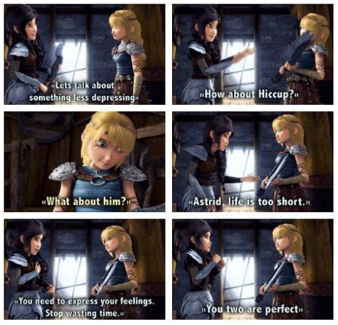 This so counts as one of my favorite Hiccstrid moments #Hiccstrid ^.^ ♡ | How to train dragon ...